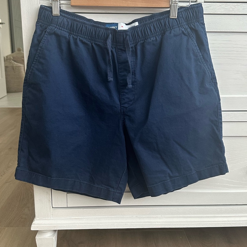 Old Navy Men's Dark Blue Flat Front Shorts